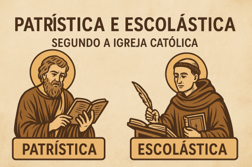 Qual a diferença entre a Patrística e a Escolástica?
